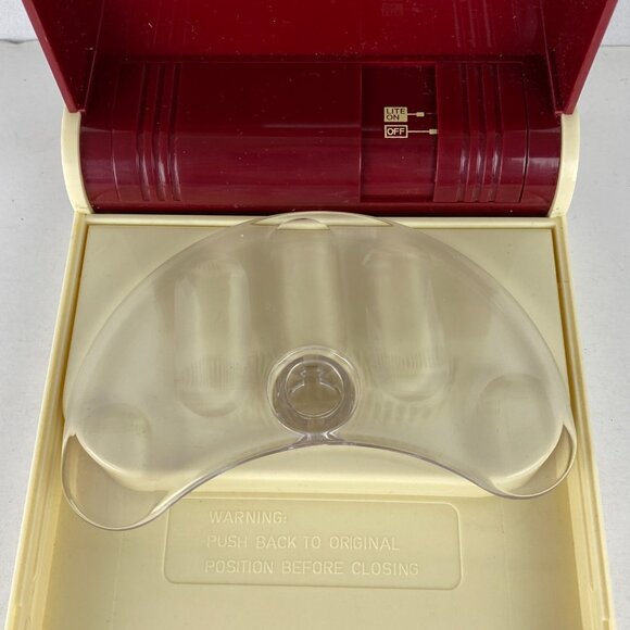 Vintage Pretty Nails Nail Dryer Cream & Red Unit No Instructions Missing Cord * - Picture 10 of 16